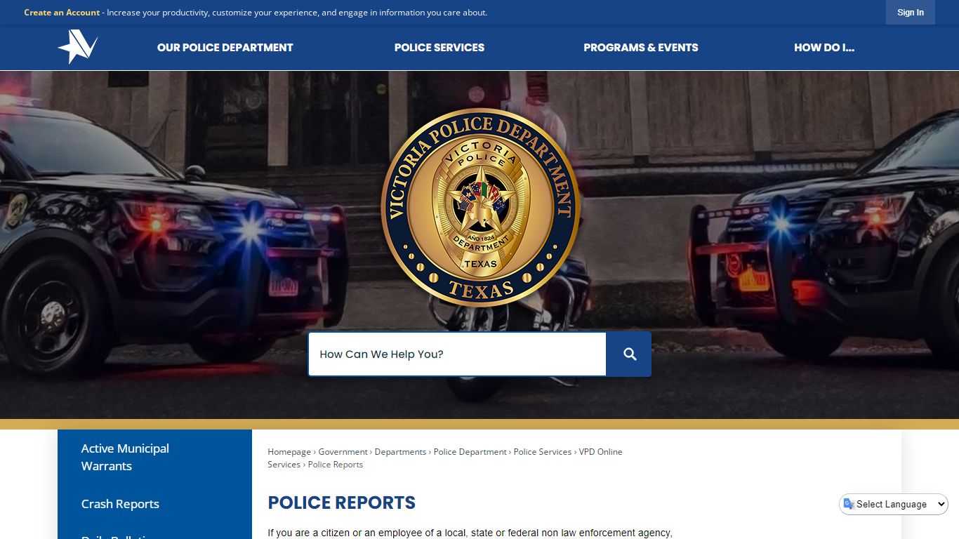 Police Reports | Victoria, TX